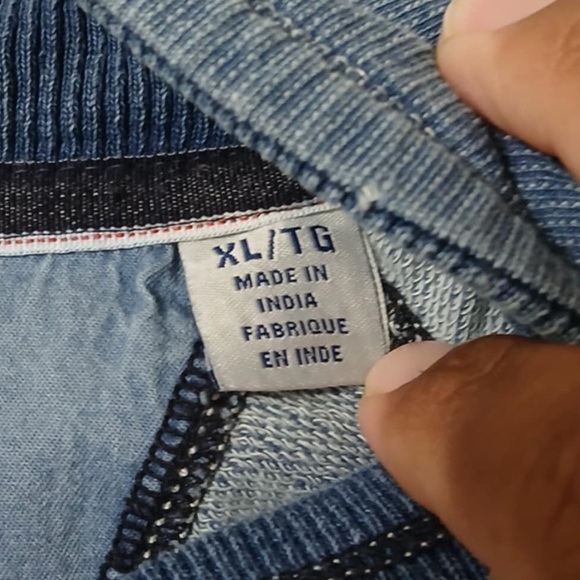 Tommy Bahama Men Quarter Zip Sweater Size XL Blue Pullover - Picture 4 of 10